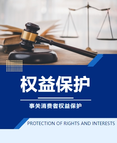 权益保护主题案例案件裁决会议、法律法院检察院、简约商务、蓝色模版