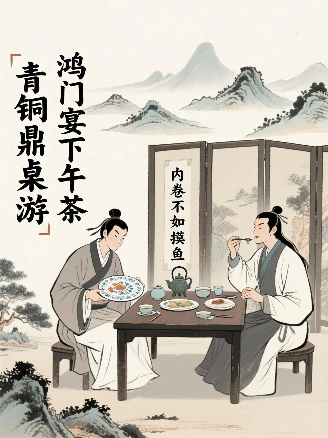 古风下午茶玩梗趣味表情包