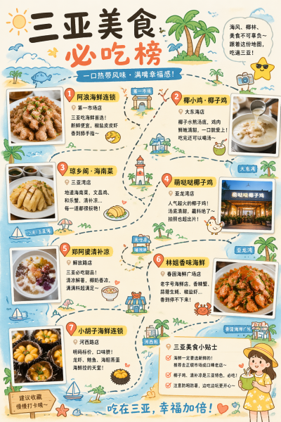 美食地图旅游出行指南