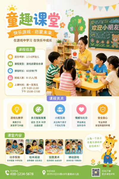 幼儿园课堂课程信息 图片ID：tfl5xu4gpo