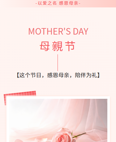 母亲节杂志期刊散文诗歌丨企业电商丨极简简约丨粉色