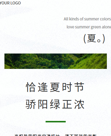 夏季杂志期刊散文诗歌丨旅游丨极简杂志风丨绿色