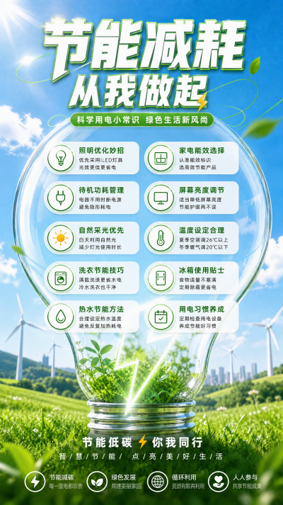 科学用电小常识海报 图片ID:tjca8h6vvy