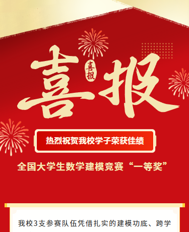 喜报比赛竞赛获奖表彰/简约/红色模板