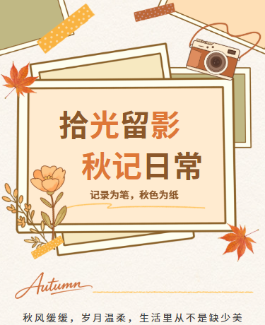 记录美好、旅行校园、文艺小清新、纸纹模板