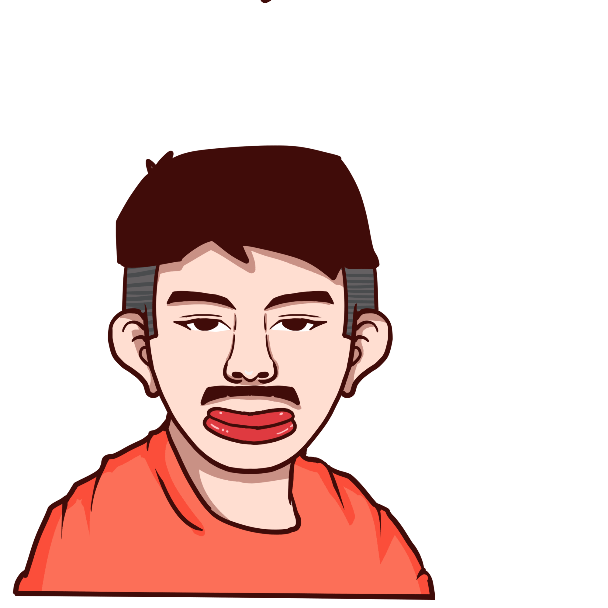 香肠嘴凝固尴尬无语.gif