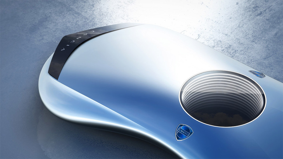 藍旗亞Lancia-啟用新LOGO，發佈極具科幻風格概念車-6.jpg