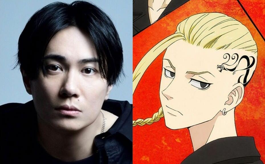 人気声優の鈴木達央（左）とアニメ『東京リベンジャーズ』で鈴木が演じた「ドラケン」こと龍宮寺堅.jpg