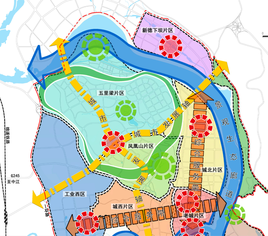三台县规划图图片